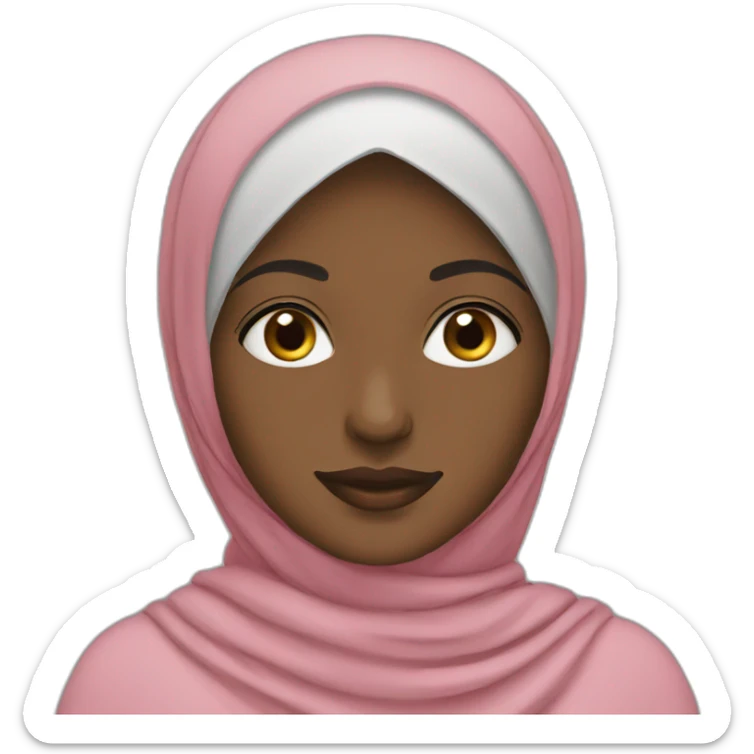 hijabi black sticker