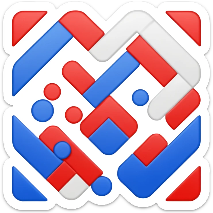 % in the color of the American flag sticker