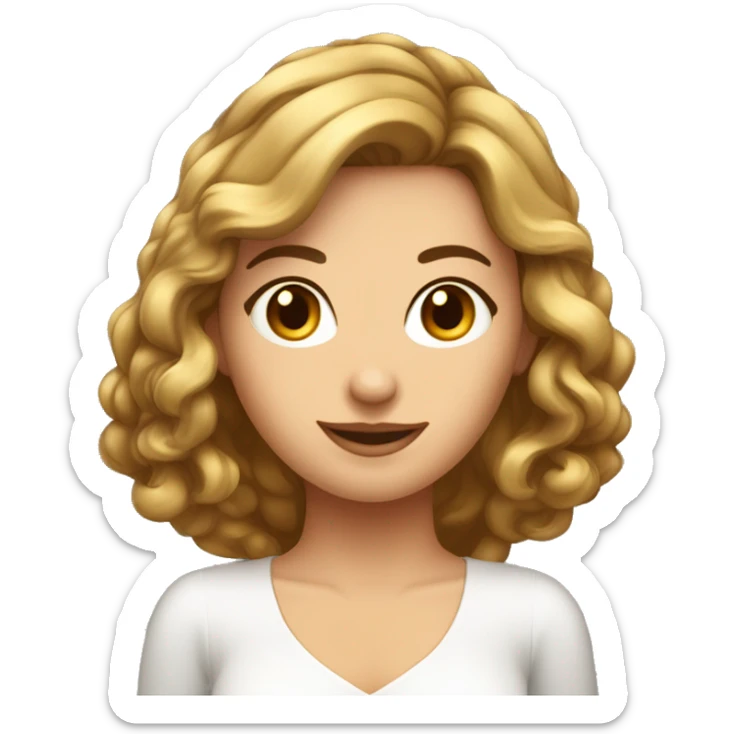 mariée cheveux chatains foncé blanche avec son mari un peu bronzé cheveux chatains foncé sticker