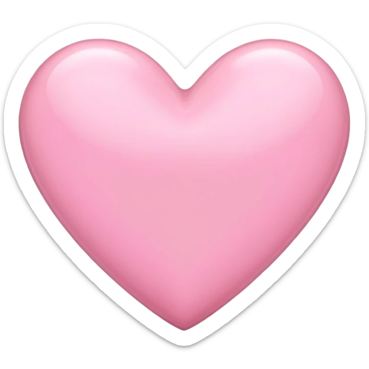 Baby pink heart  sticker