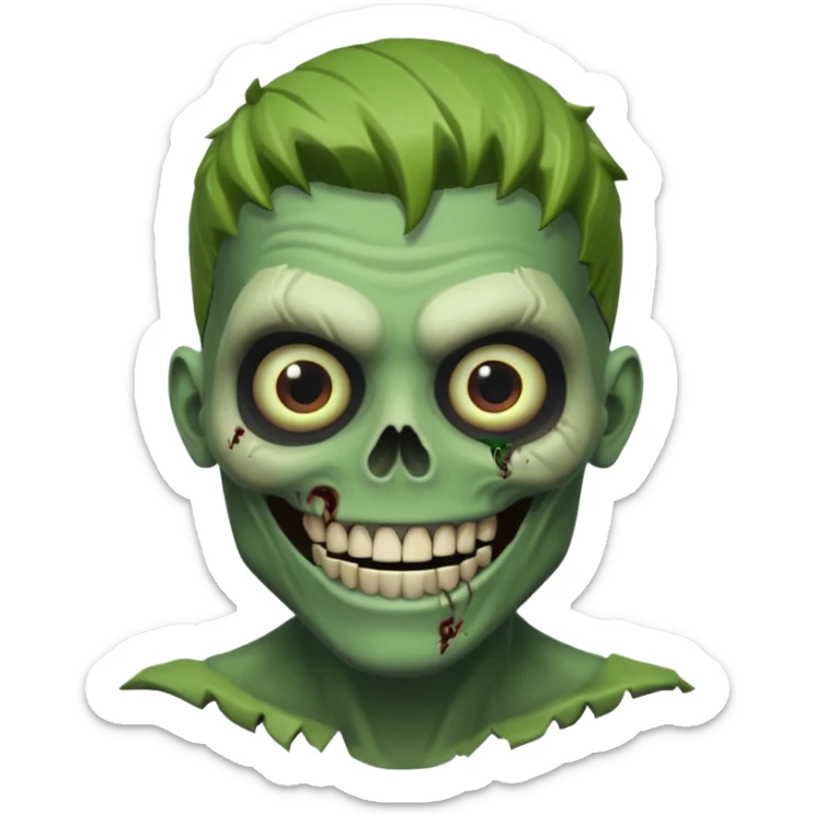 smiling zombie
looks like the husk from fortnite save the world games
zombie skulls sticker