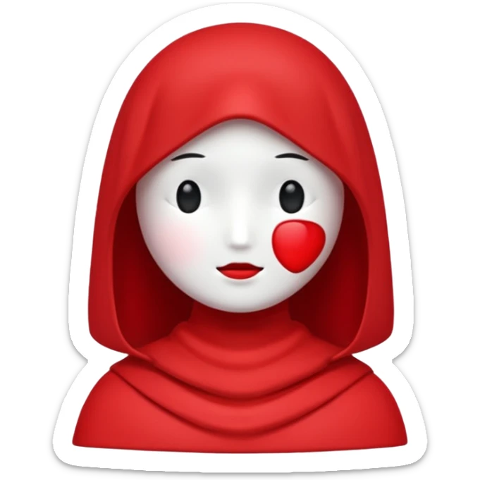 Fresita rosta que la fresa no tenga cara quiero que sea linda y cute  sticker