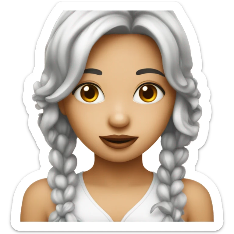 girl with cherry sticker