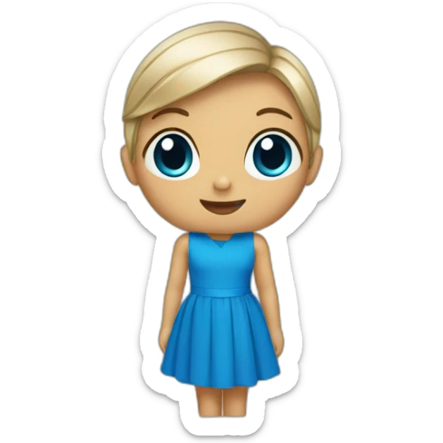 BLUE DRESS  sticker