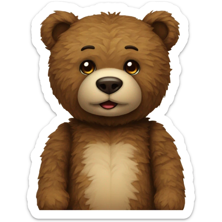 Amplitude teddy bear sticker