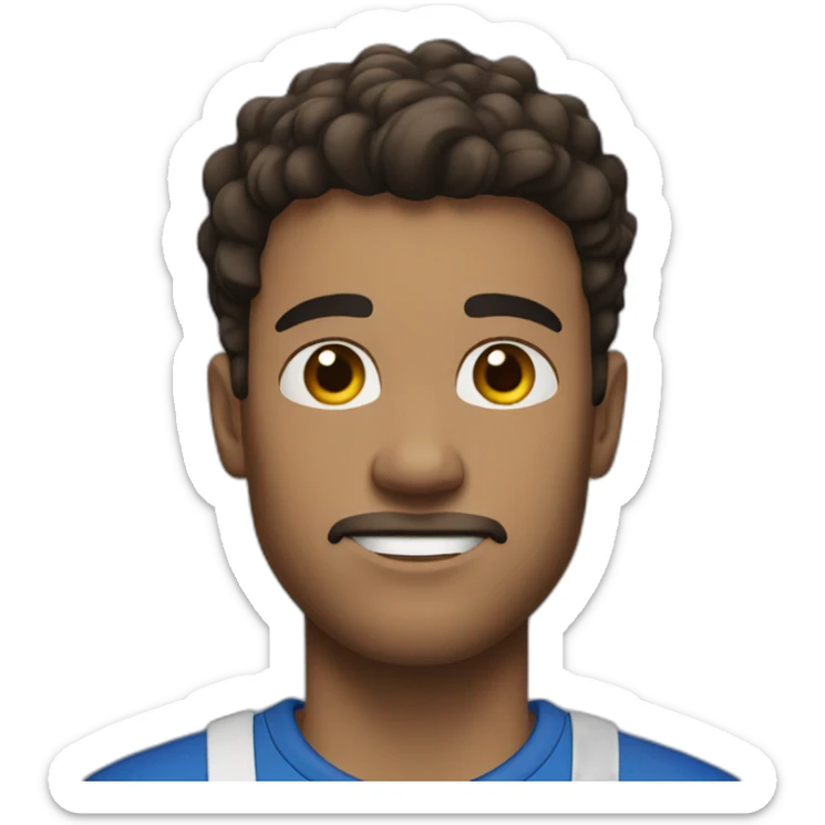 man with brown hair and light skin wears blue shorts and black socks sticker