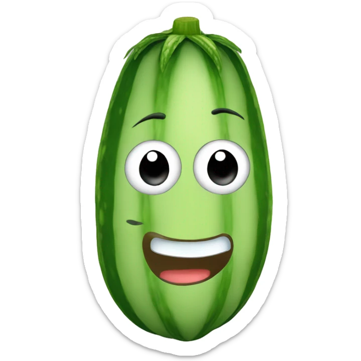 Cucumber sticker
