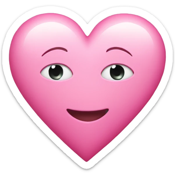 Pink heart  sticker