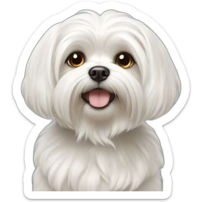 Maltese dog sticker