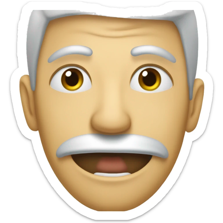 un emoji de cara con un dedito a la par de la boca como pensando y los ojos para arriba sticker