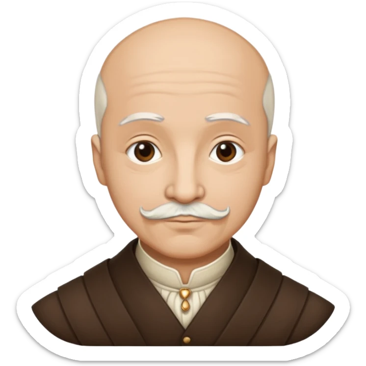 i want a portrait of Montaigne in sketch style, not in emoji style sticker
