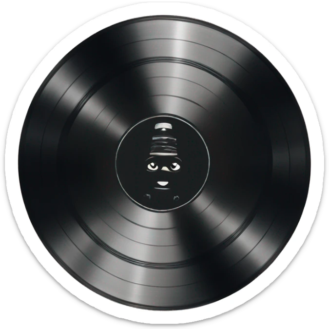 Vinyl record sticker