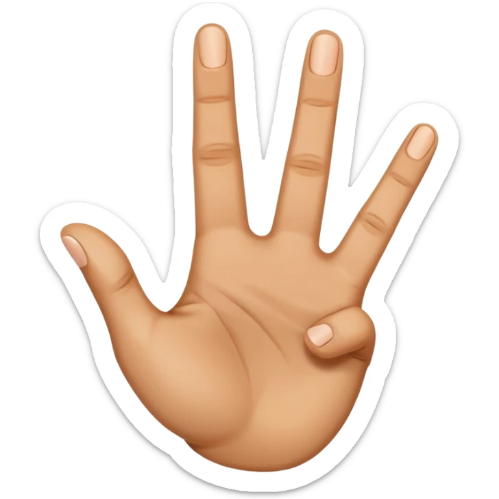 I want an emoji that looks like these👌🏻🤏🏻but i want that the the middle vinger touches the tumb and the other vingers dont. Can you do the Oke sign but than with de middle vinger. And I stil see your palm that I dont want to see. Why do you not listen? Literally. Chat gpt is even better. sticker