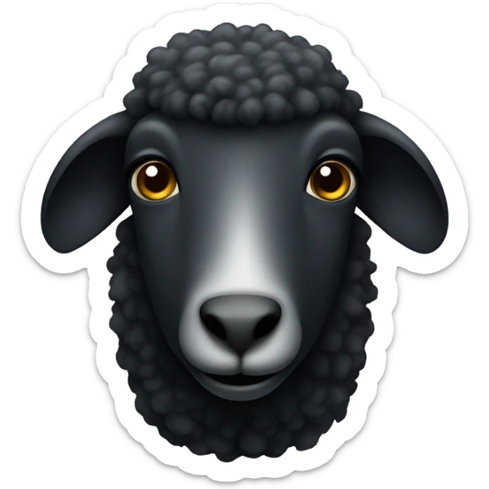 Black sheep sticker