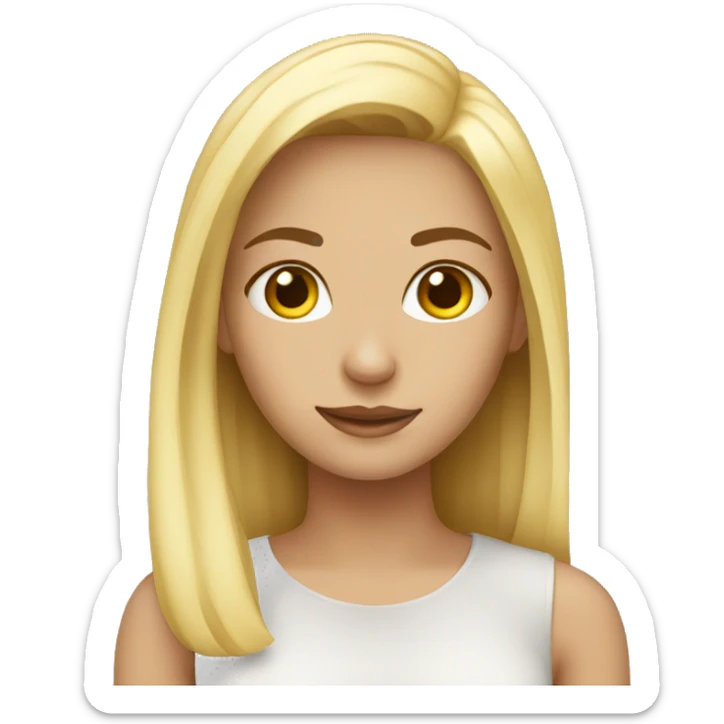 girl blonde sticker