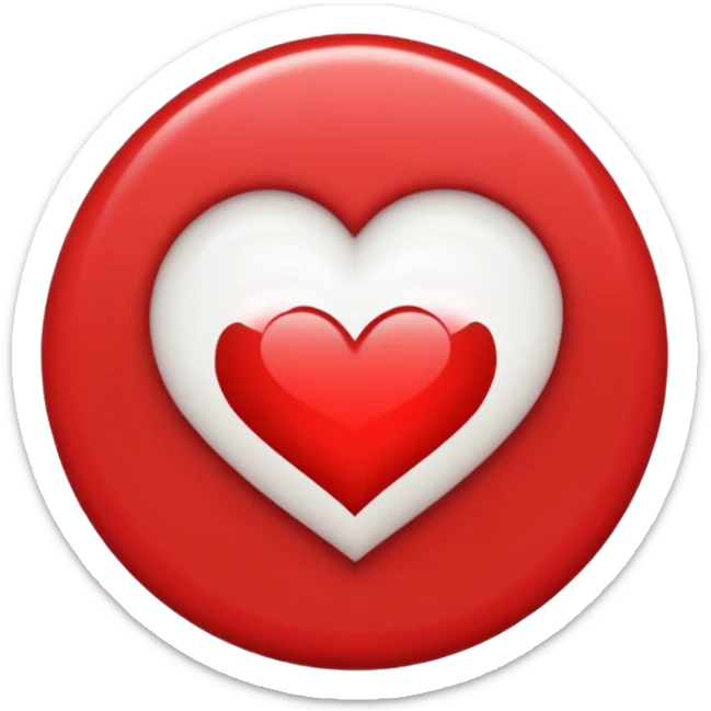 Quiero un emoji de amor y paz con la palomita encerrada en un círculo y un corazón  sticker