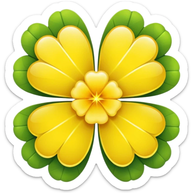 real cosmos star, but with clover, to make star look like lucky star, but main point is star, make it more star like real star emoji, make star with 5 edges sticker