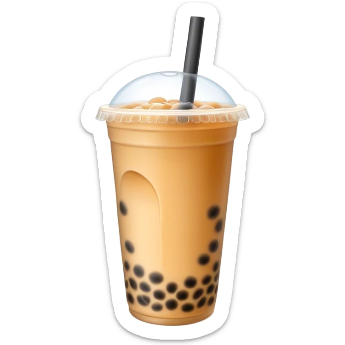 Bubble tea sticker