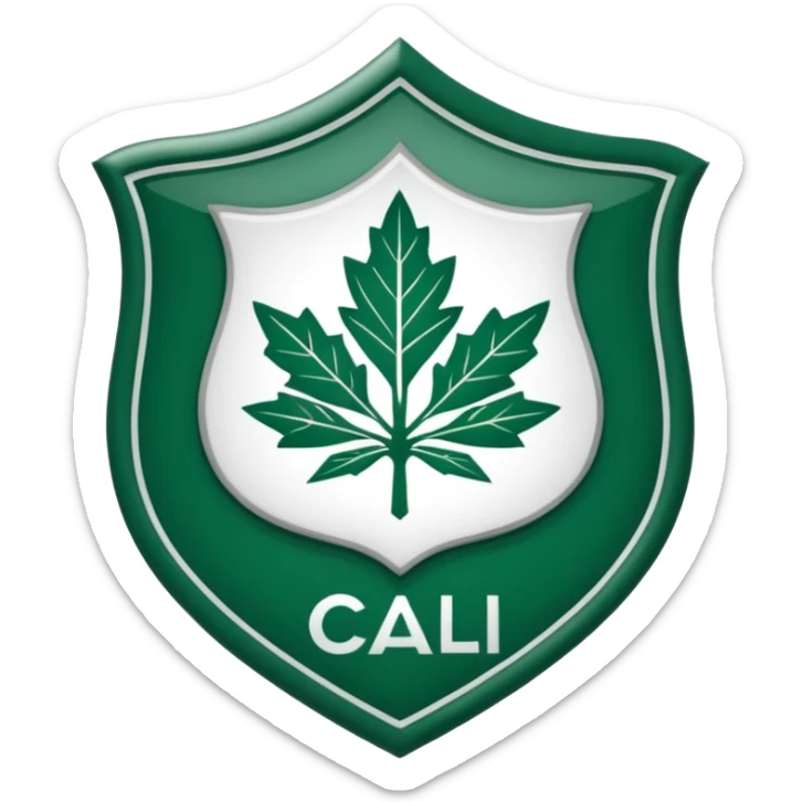Genera un emoji de el escudo de el equipo deportivo Cali  sticker