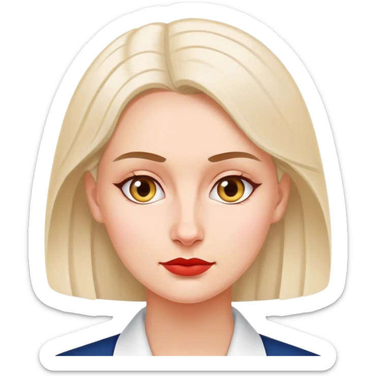 patriot polish european woman simple patriot politician modern sticker