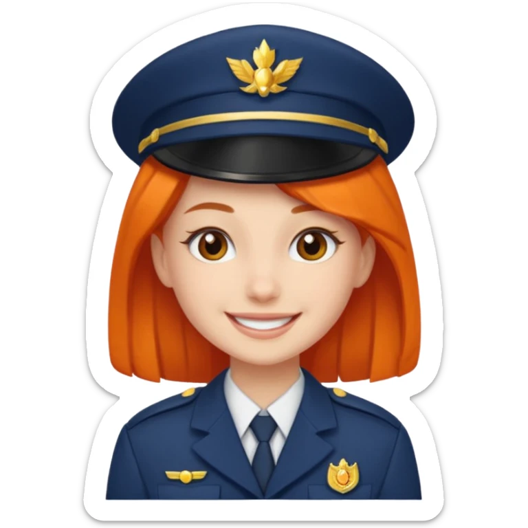 Make an emoji with a character from the game Arknights: Endfield, the name of this character is Ember sticker