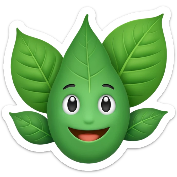 Leafy from BFDI sticker