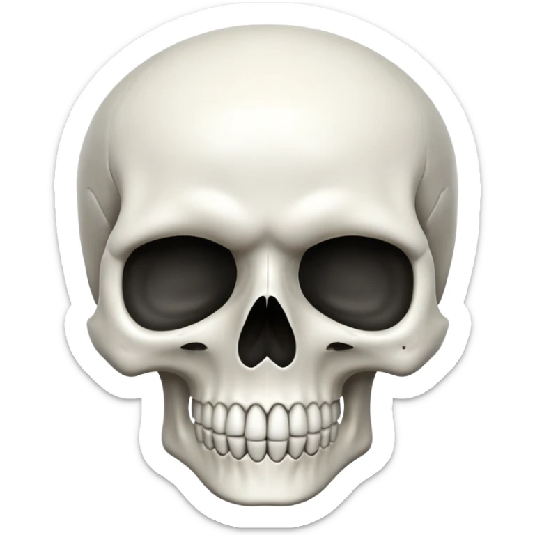 Skull sticker