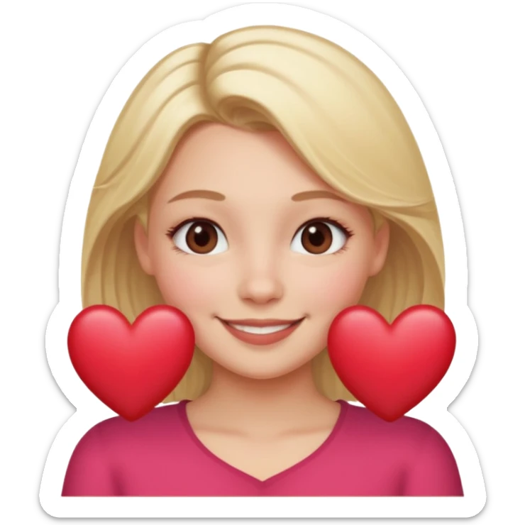 Define a beautiful girl who is really close to my heart in emoji sticker