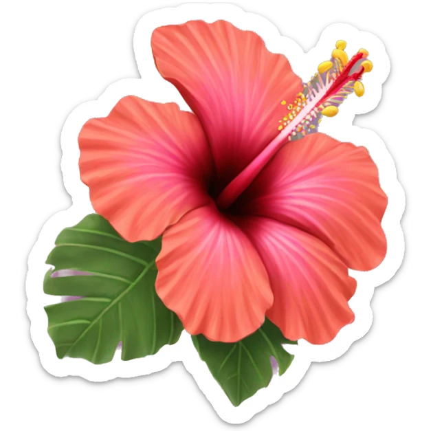 Hibiscus sticker