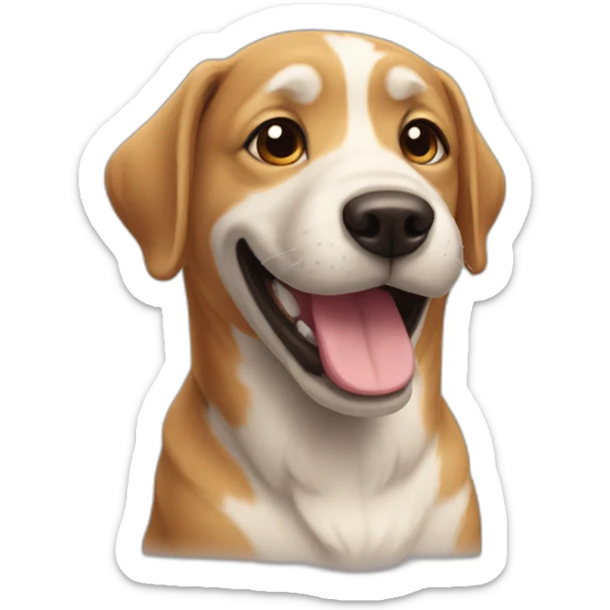 dog happy sticker