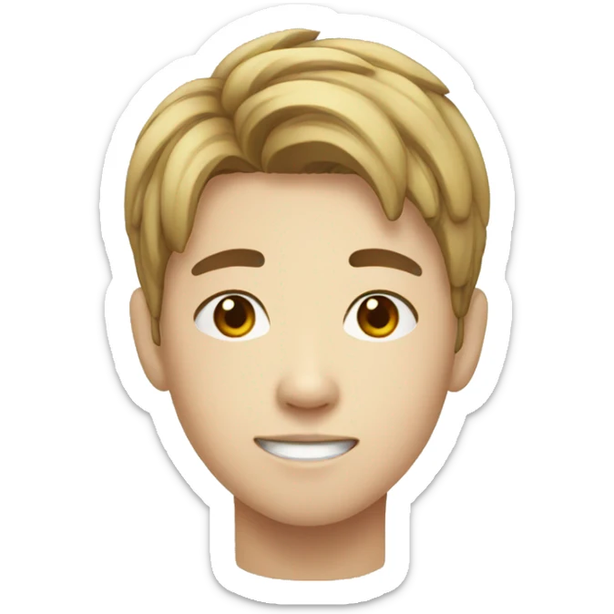 Korean teenager boy sticker