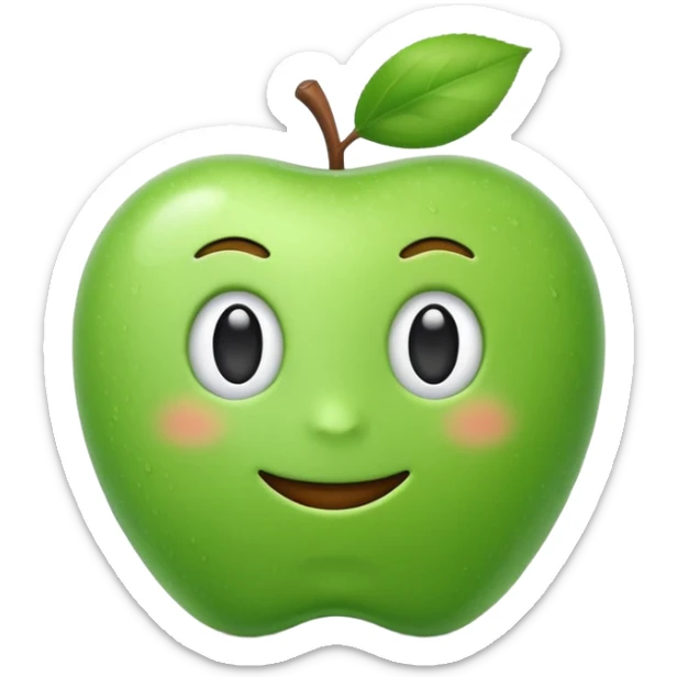 A high-quality 3D render of focus in the style of an Apple emoji. Smooth textures, soft diffuse lighting, and deep detailing. Realistic materials but with a stylized, iconic look. Soft drop shadow. Isolated on a white background. High fidelity, 4k. sticker