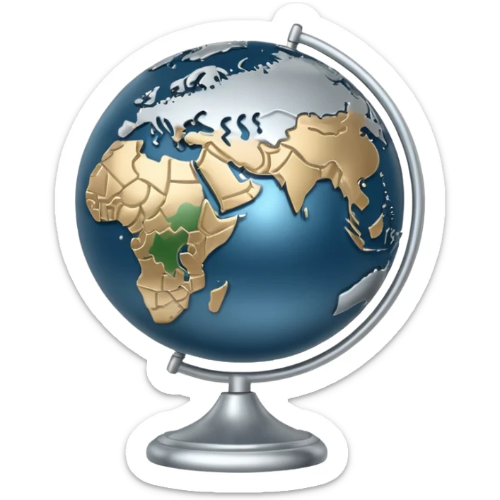 Globe sticker