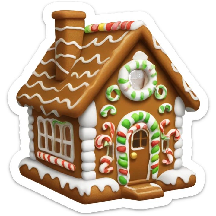 Gingerbread house sticker