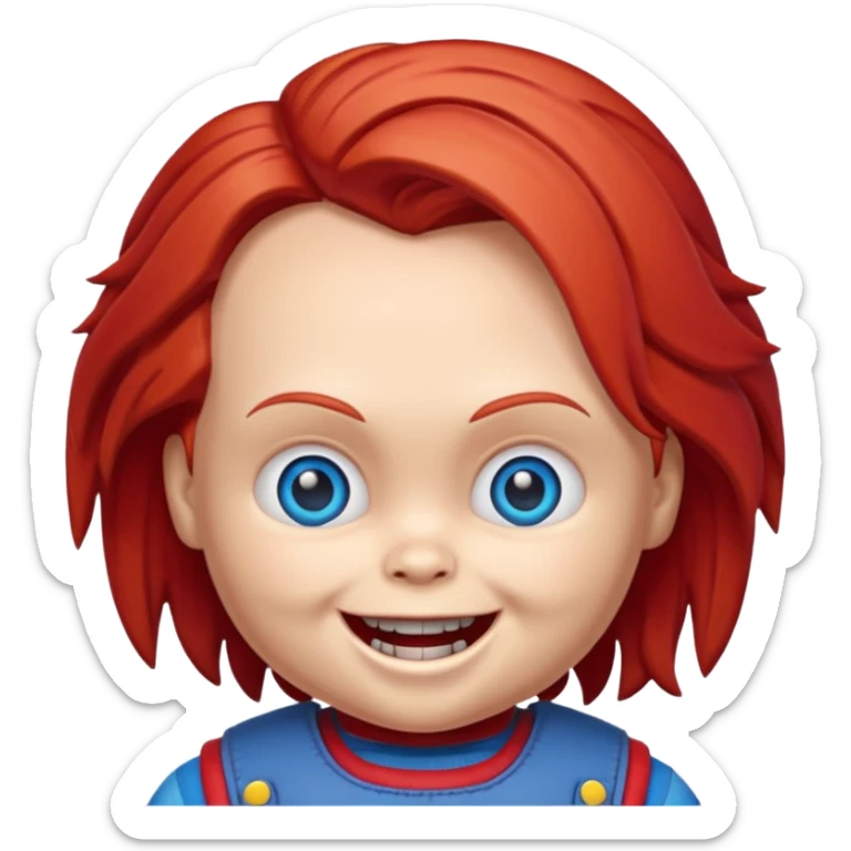 Un emojin de chuky sticker