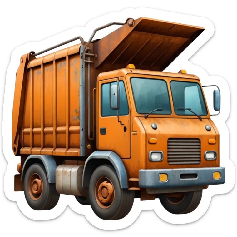 garbage truck sticker