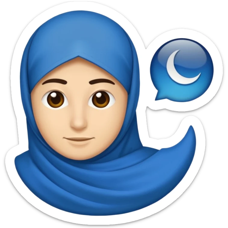 DOĞU TÜRKİSTAN BAYRAĞI (İNSANSIZ) AY VE YILDIZ MAVİ BAYRAK sticker