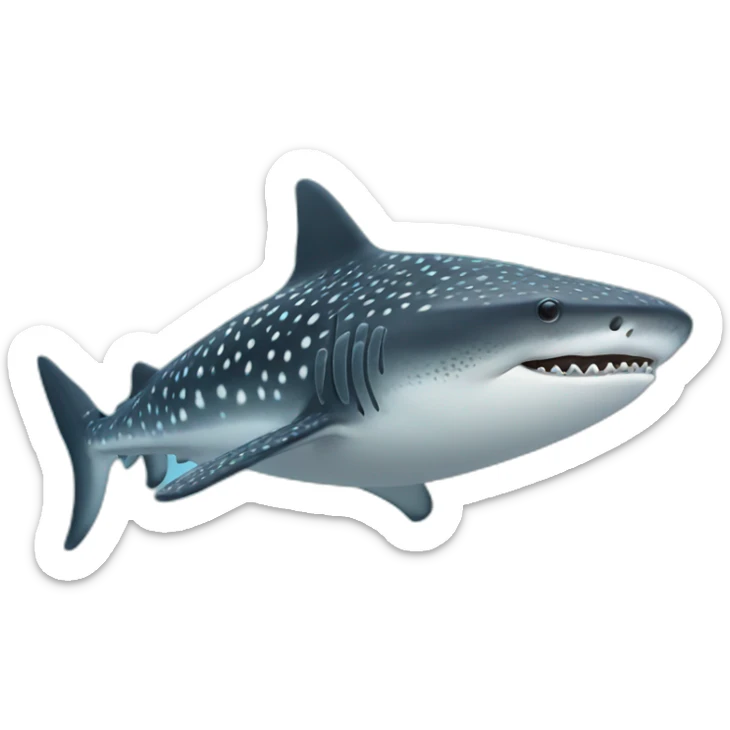 Whale shark sticker