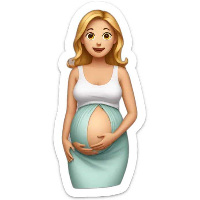 pregnant  sticker