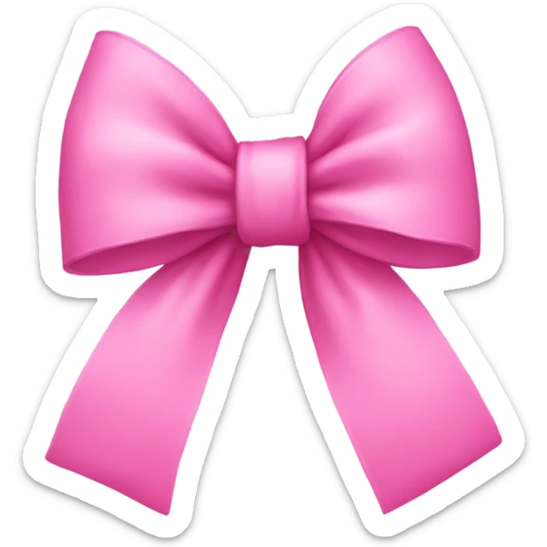 pink bow sticker