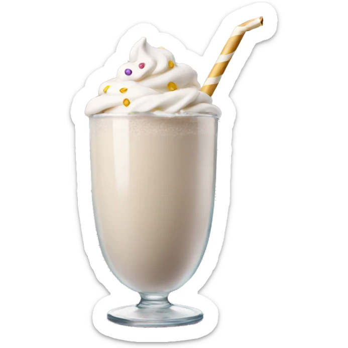 milkshake new year sticker