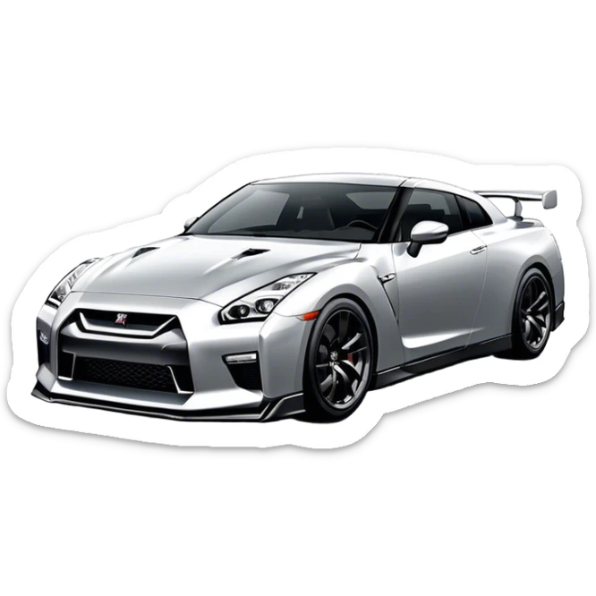Nissan GT-R - Nissan (Model Year: 2022) (Iconic colour: Silver) sticker