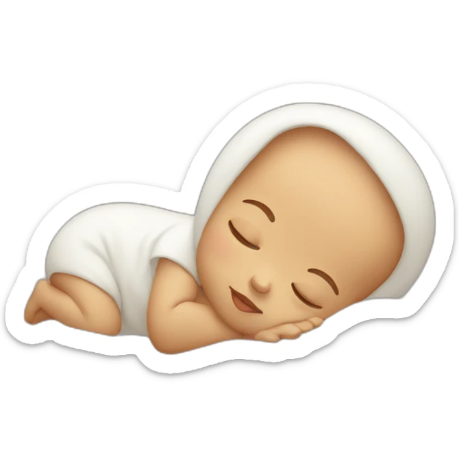 sleeping baby sticker