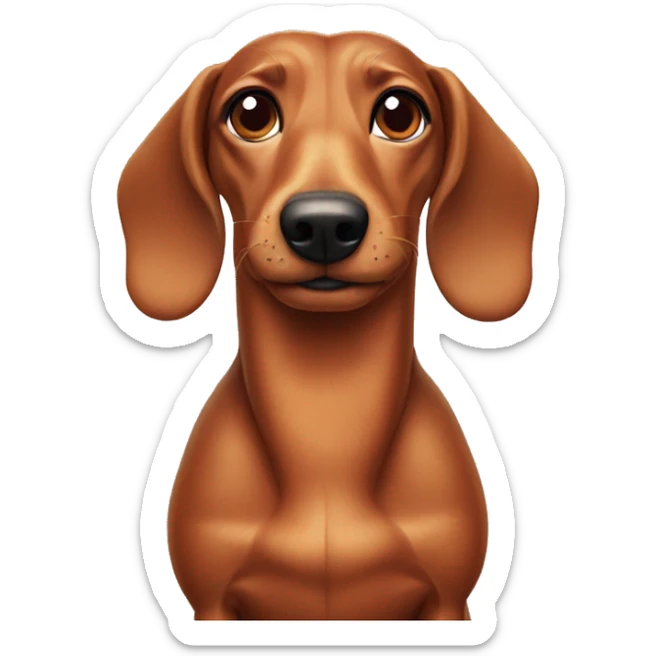 wiener dog sticker