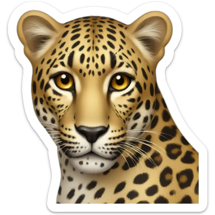 leopard sticker