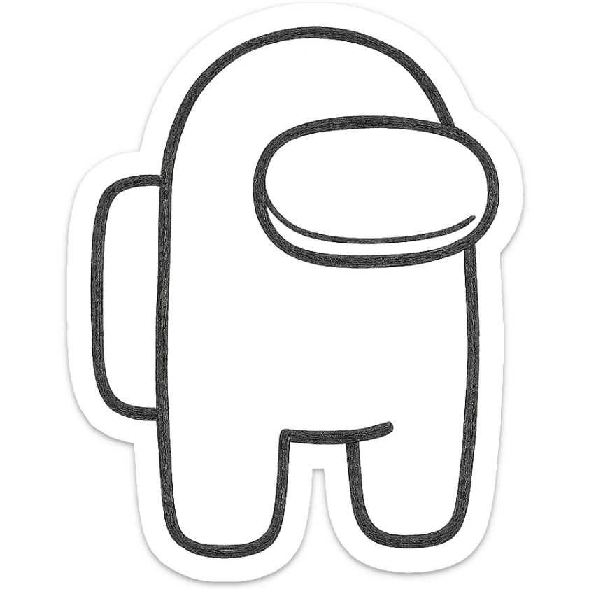 Amogus emoji sticker