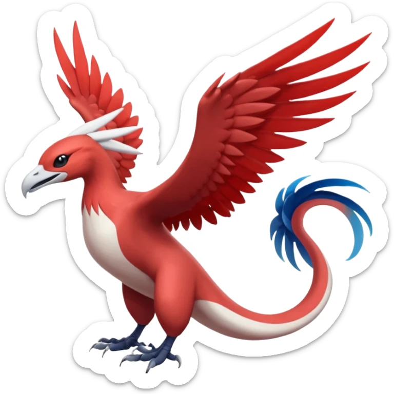 Yveltal-Lugia-Latias-Fakémon-hybrid-creature (full body)  sticker