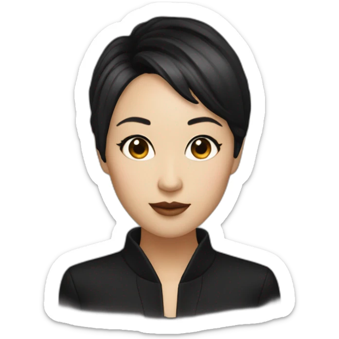 celine song director past lives Asian woman short black hair sticker