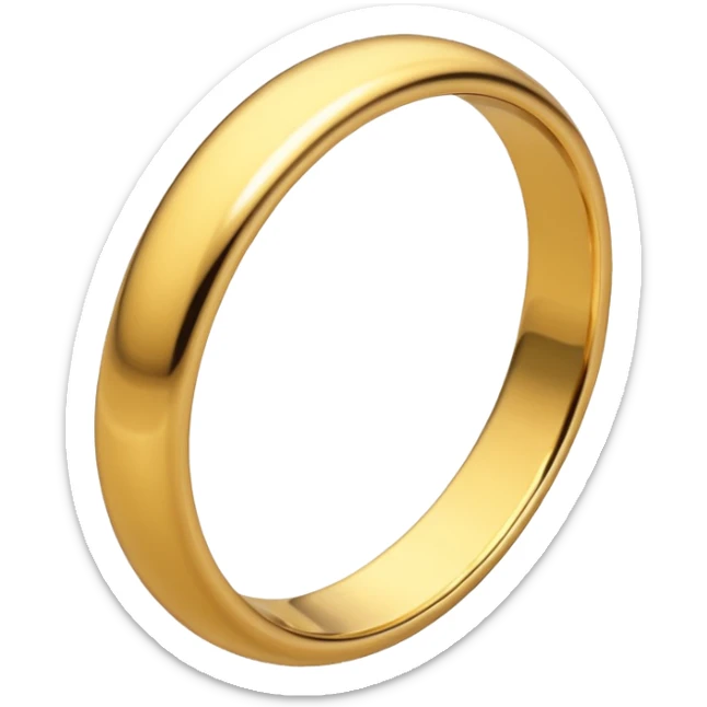 gold ring sticker