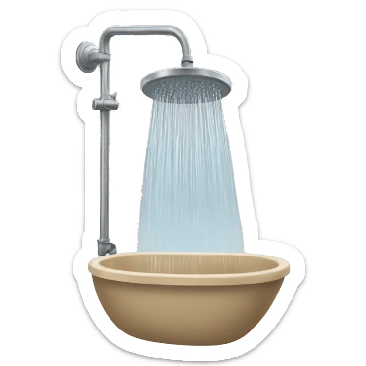 Shower sticker
